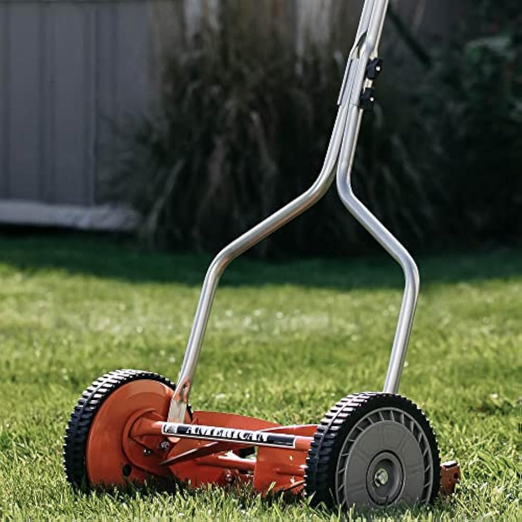 American Lawn Mower 14-Inch 4-Blade Push Reel Mower - Alloy Steel