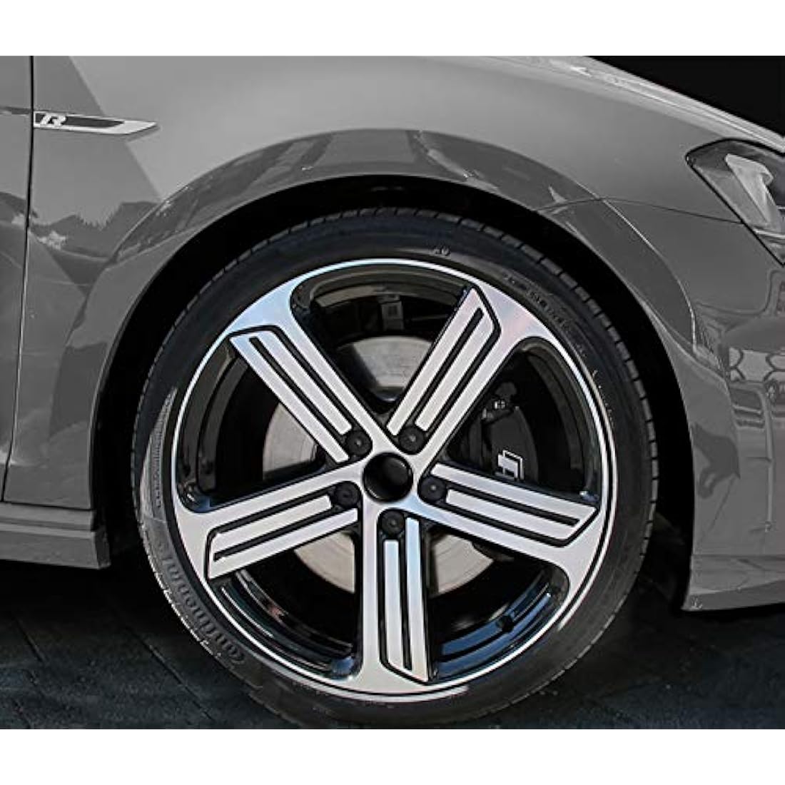 SkinoEu 65mm Wheel Centre Hub Caps for VW - Black Set of 4 - 3B7601171
