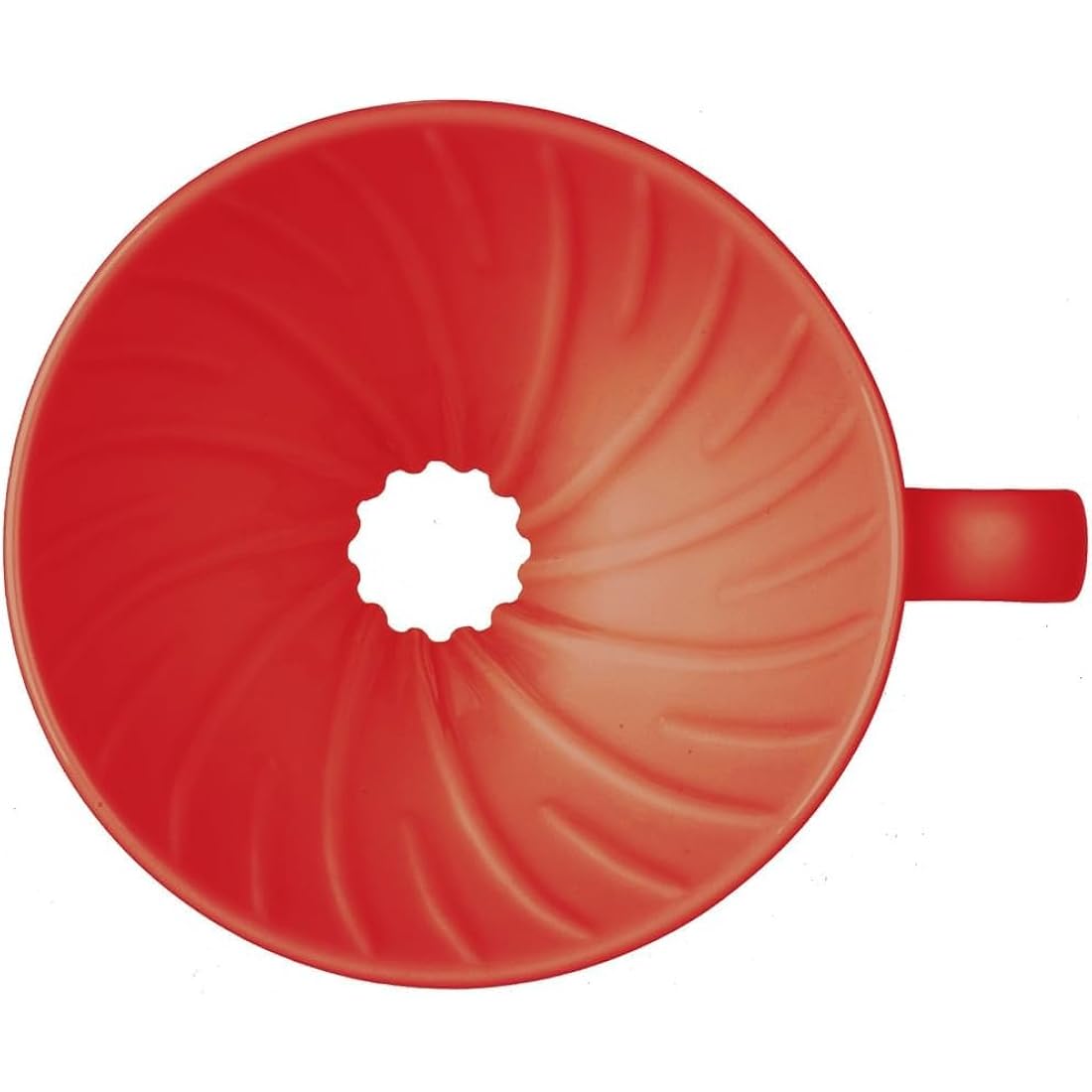 Hario V60 Ceramic Coffee Dripper – Red Arita-yaki Pour Over, Size 02
