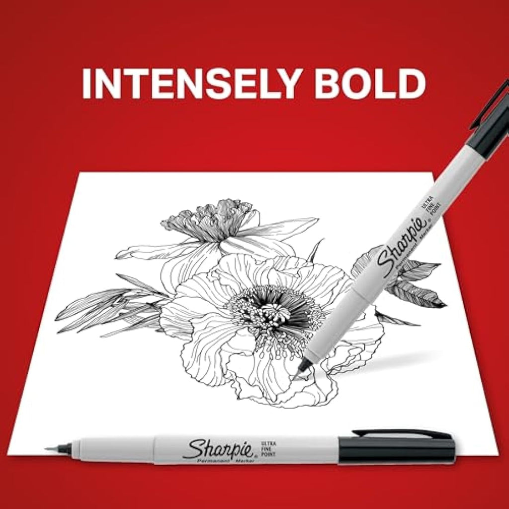 Sharpie Permanent Marker – Ultra Fine Point Tip for Art and Office