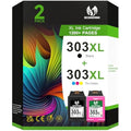 EconomInk 303XL Ink Cartridges Combo Pack for HP Envy Photo & Tango | 2-Pack