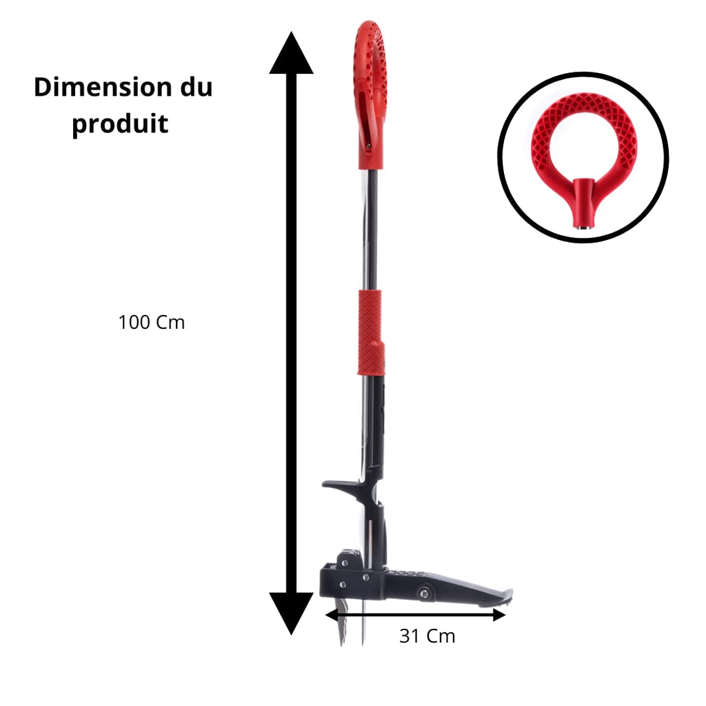 Venteo RootSlayer Manual Weed Remover – Stainless Steel Root Extractor