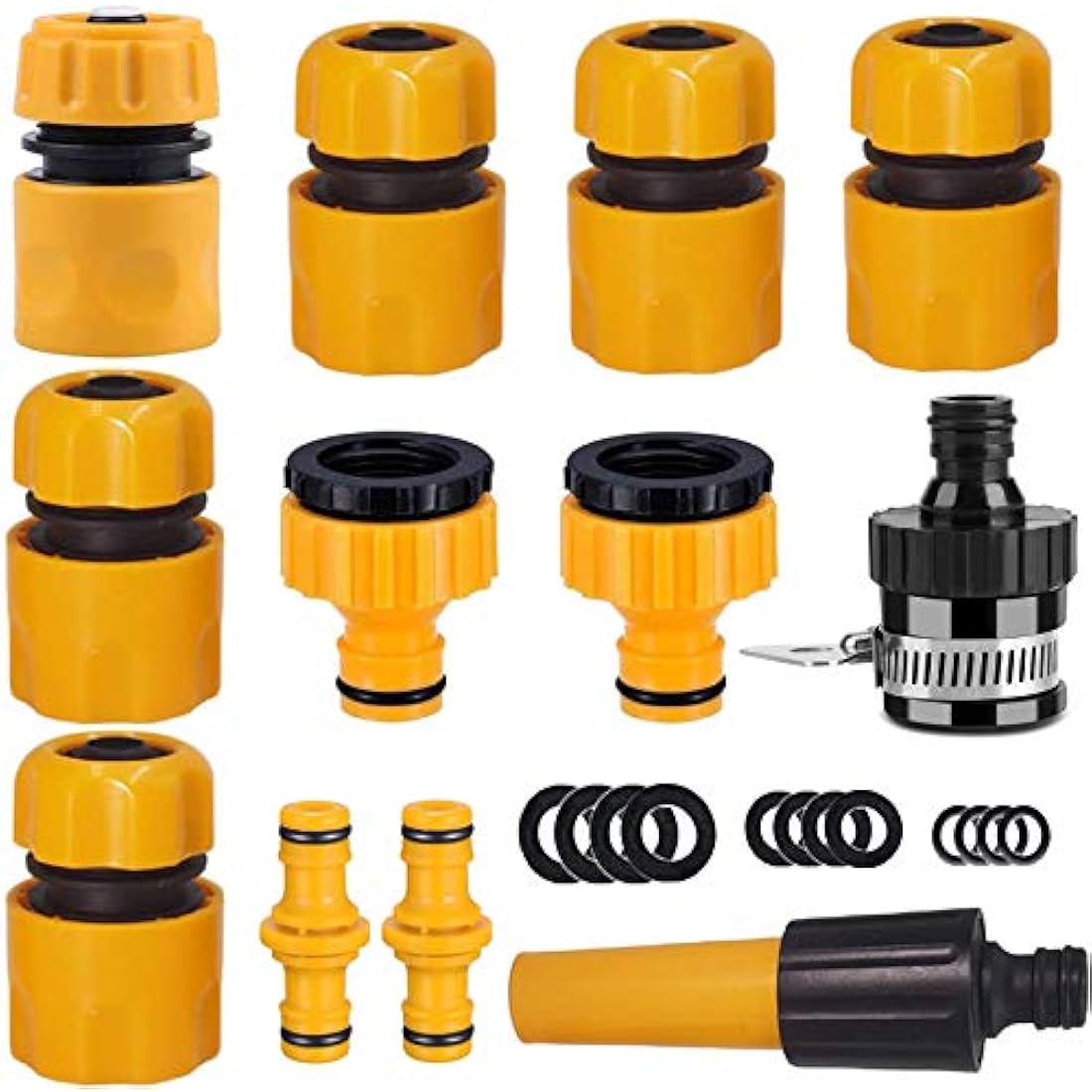 Garden Hose Connector Set | 15-Piece Quick Fitting Kit