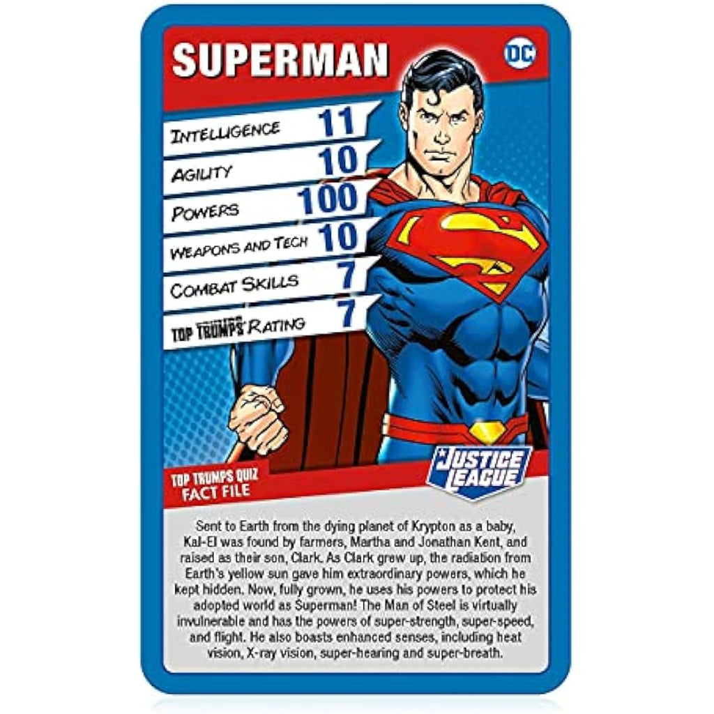 Top Trumps Justice League Card Game | DC Comics Superhero Specials