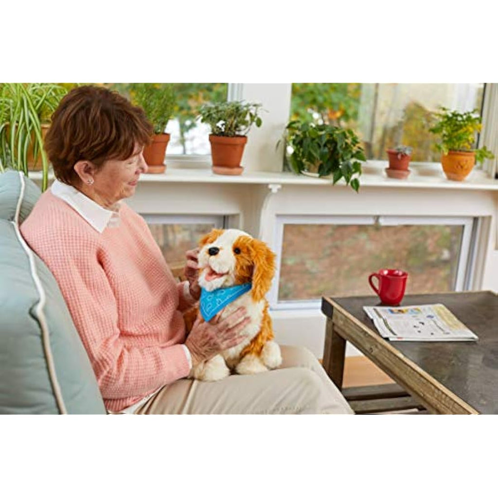 Joy For All Interactive Pet Dog – Lifelike Robotic Freckled Pup