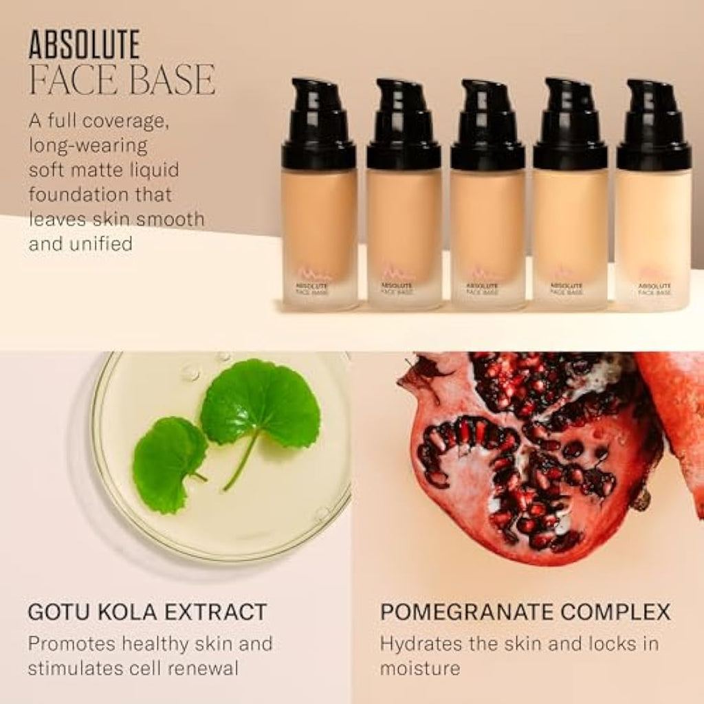 Mii Cosmetics Absolute Face Base - Full Coverage Foundation - Peachy 02
