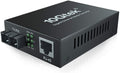 10Gtek Gigabit Fiber Media Converter | Singlemode SC to RJ45 | 20km