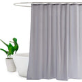 EurCross Grey Shower Curtain | Mildew Resistant Polyester | 180 x 200cm