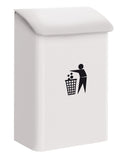 Arregui M283312 E-6101 Wall-Mounted Bin, Colour: White - image 1