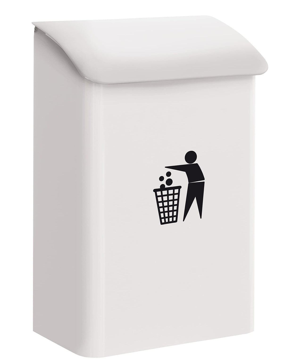 Arregui M283312 E-6101 Wall-Mounted Bin, Colour: White - image 1
