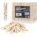 Wooden Clothes Pegs – 120 Pack Heavy-Duty Laundry Clips
