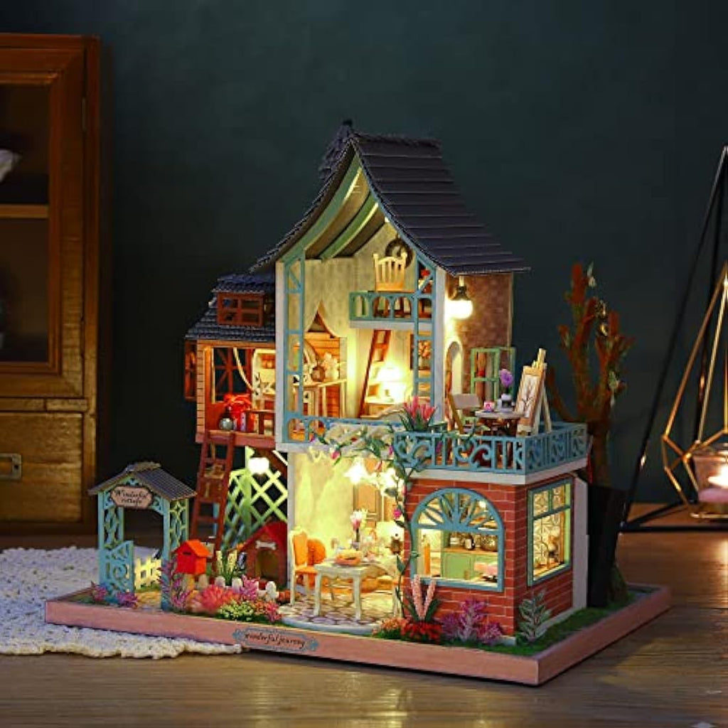 DIY Miniature Dollhouse Kit - Happy Jungle Resort Model