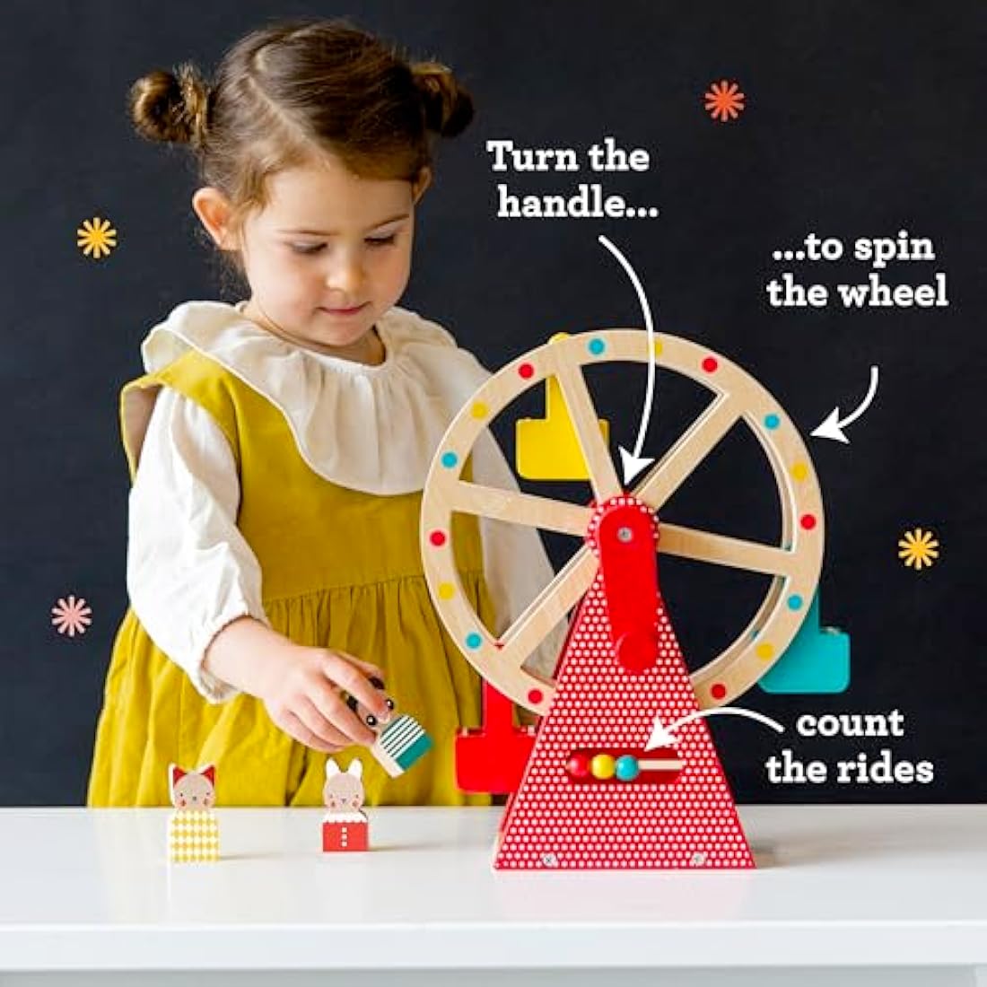 Petit Collage Wooden Ferris Wheel Toy – Sustainable Interactive Play
