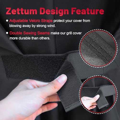 Zettum 182cm Heavy Duty Grill Cover | Waterproof 600D Oxford BBQ Cover