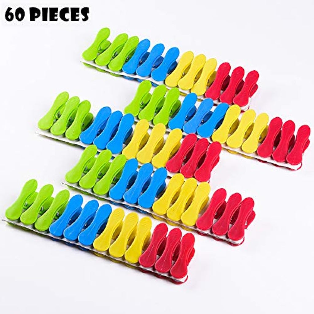 Jolof Store Clothes Pegs – 60 Pack Non-Slip UV Resistant Laundry Clips