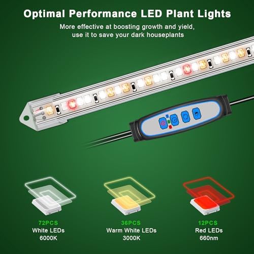 Kullsinss Full Spectrum LED Grow Light Strips for Indoor Plants | 2 Pack