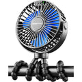 SWEETFULL Portable Stroller Fan | 4000mAh LED Display Rechargeable Fan