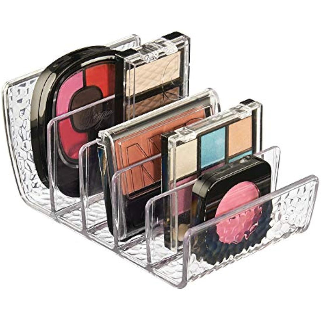 InterDesign Cosmetic Palette Organizer – 5-Section Vanity Storage, 2-Pack