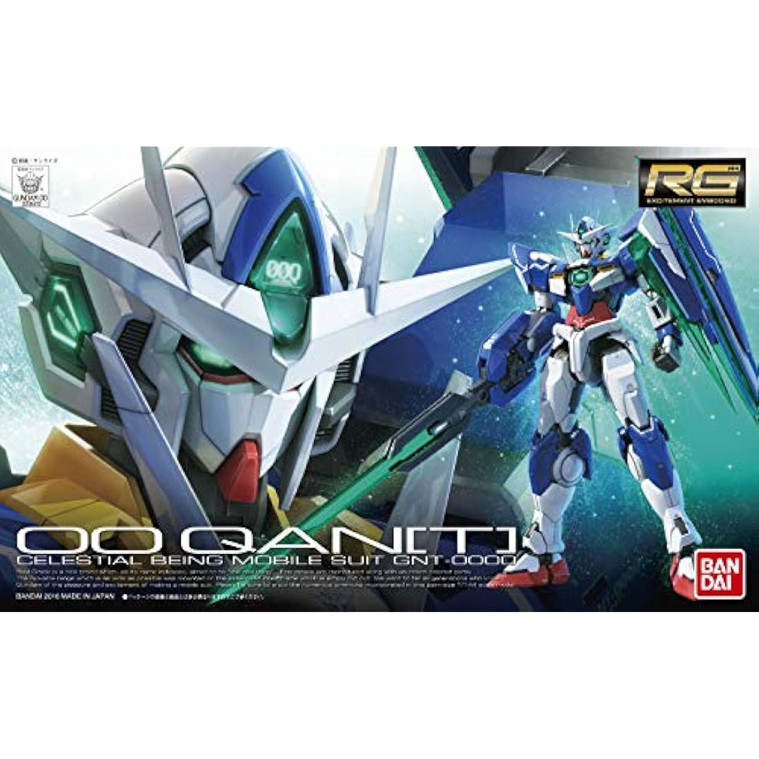 Bandai Gundam RG 1/144 OO QANT Model Kit – High-Quality Mecha Plastic