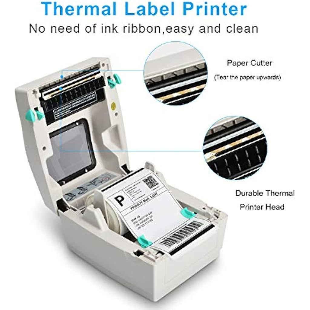 FungLam High Speed Thermal Label Printer for 4x6 Shipping Labels