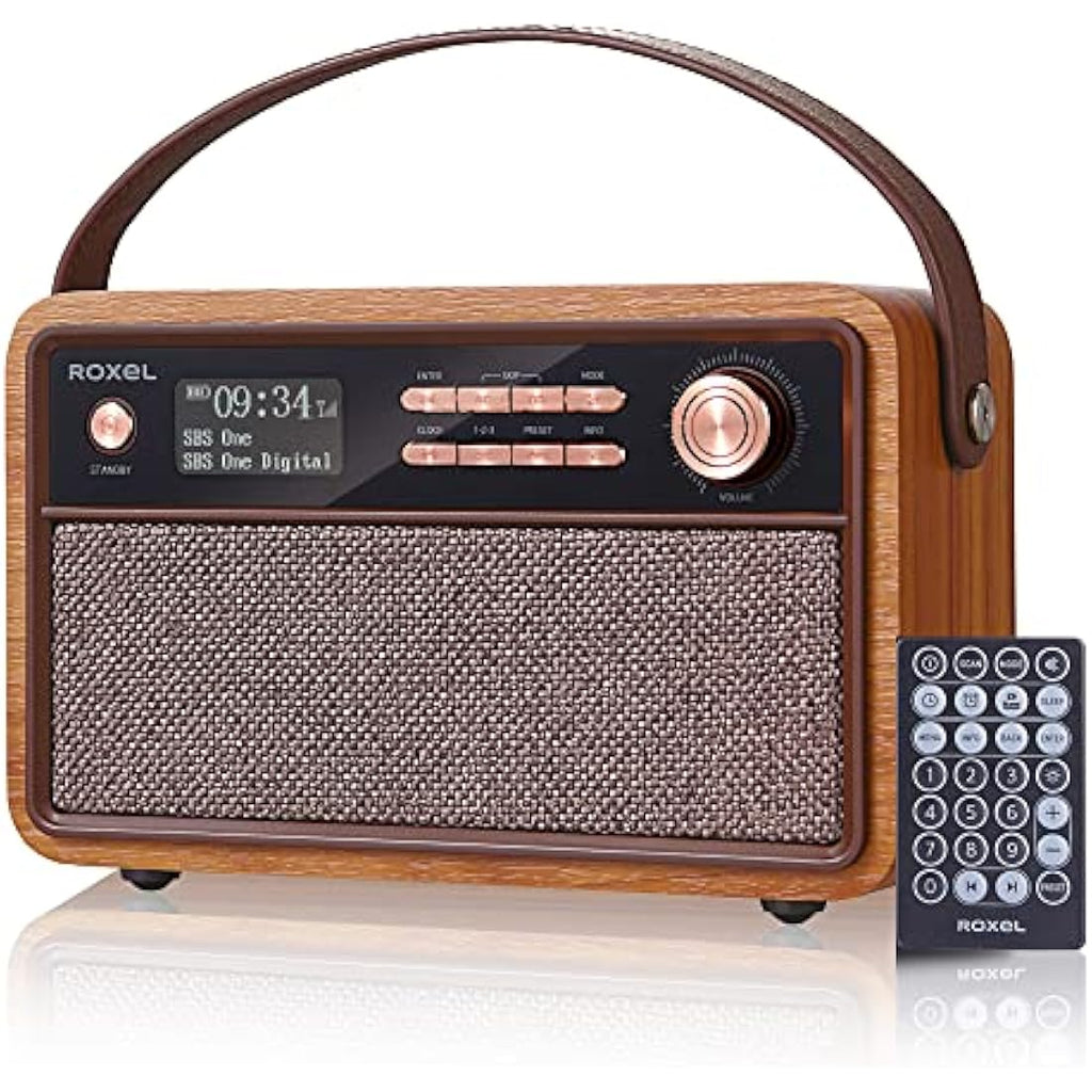 Roxel Retro D1 DAB+/FM Radio – Vintage Wireless Speaker & Alarm Clock