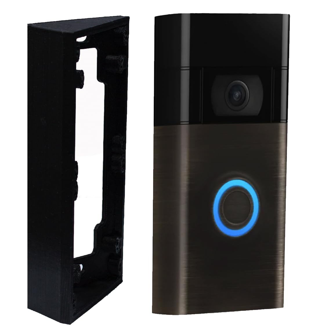 GESTECH 15 Degree Angle Mount Wedge for Battery Video Doorbell