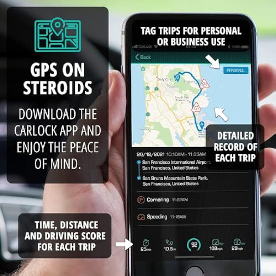 CarLock 4G LTE GPS Tracker – OBD Anti-Theft Car Alarm & Vehicle Monitor