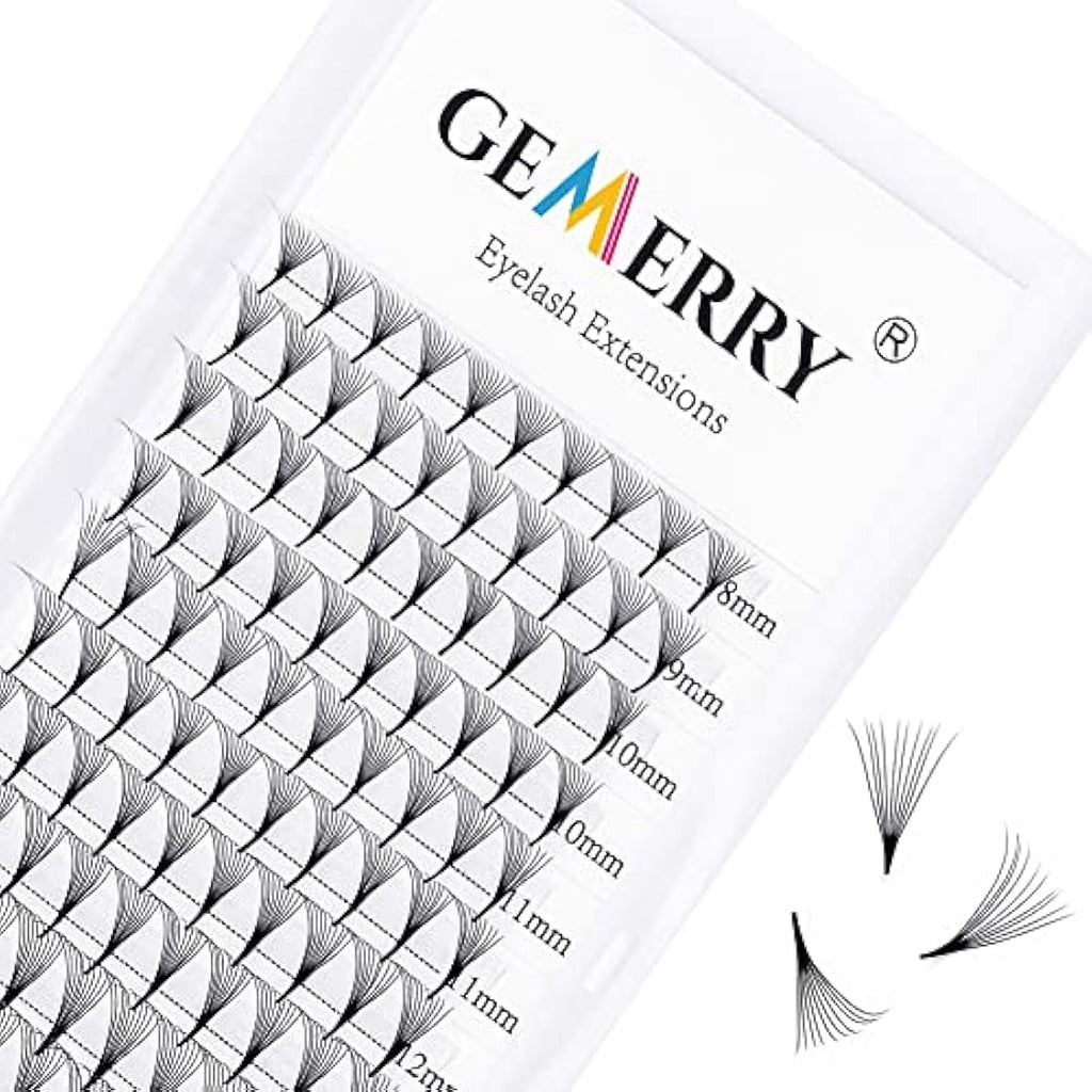 Gemerry 10D Premade Fan Eyelash Extensions | Russian Volume 0.07mm C Curl