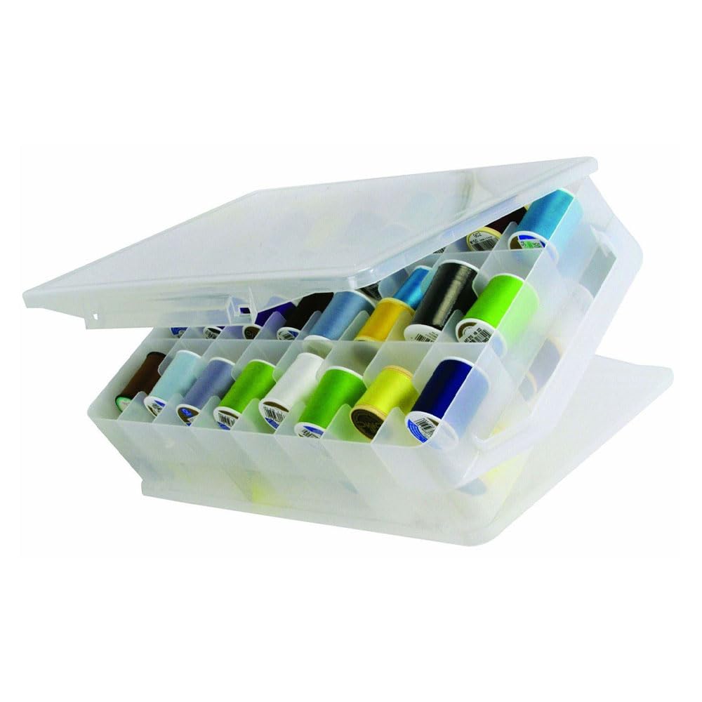 Himilucky 46 Compartment Double Sided Sewing Organiser & Thread Storage Box