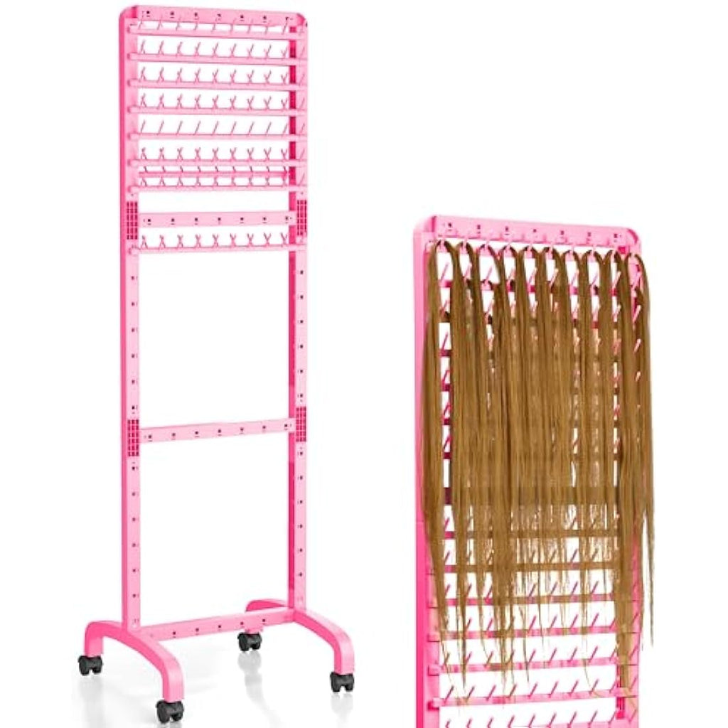 Jolof Store 160 Peg Braiding Hair Rack | Adjustable Movable Braid Stand