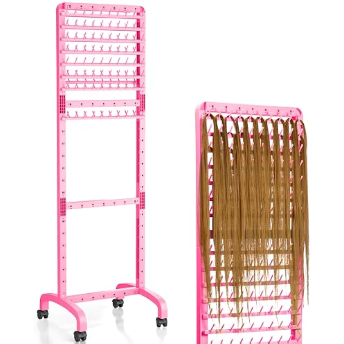 Jolof Store 160 Peg Braiding Hair Rack | Adjustable Movable Braid Stand