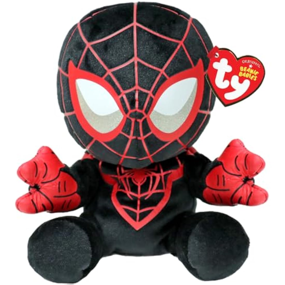 Ty Marvel Miles Morales Spider-Man Beanie Baby - Collectible Plush Toy