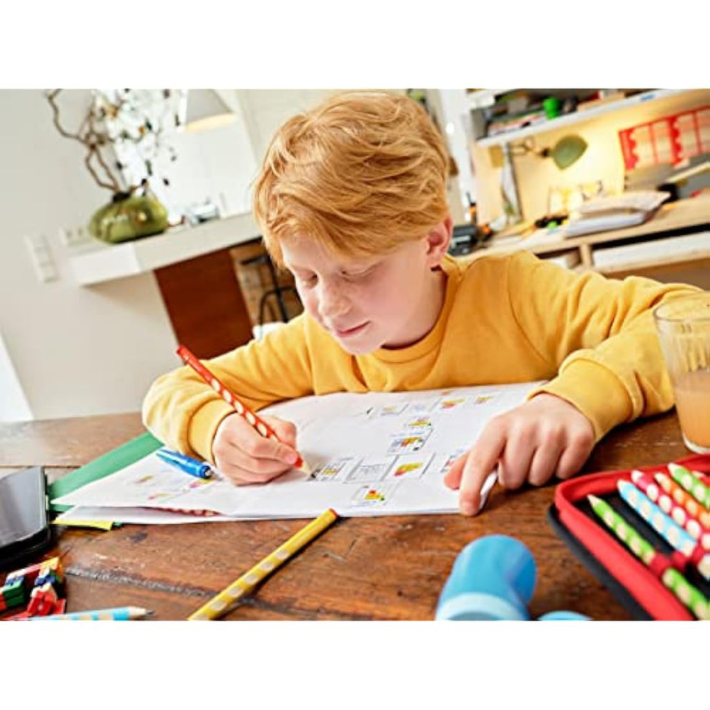 STABILO EASYgraph Ergonomic Graphite Pencil Classpack of 48 | HB Petrol