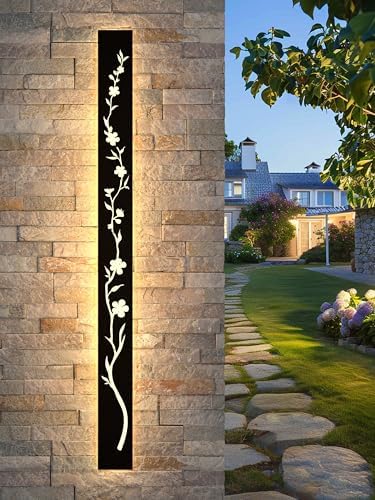 Jolof Store | 100cm LED Outdoor Wall Light - IP67 Waterproof Peach Design