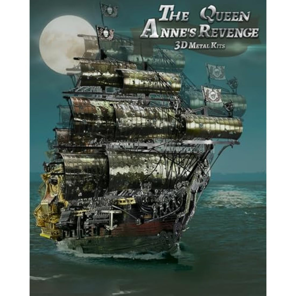 Piececool Queen Anne's Revenge 3D Metal Puzzle - Pirate Ship Model Kit