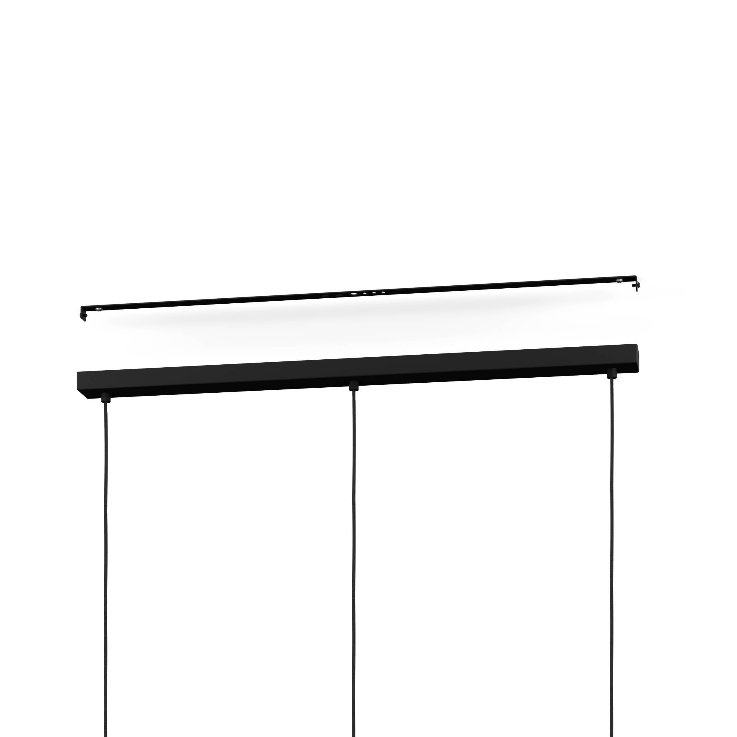 Eglo Straiton Black Steel Geometric 3-Light Pendant | Jolof Store