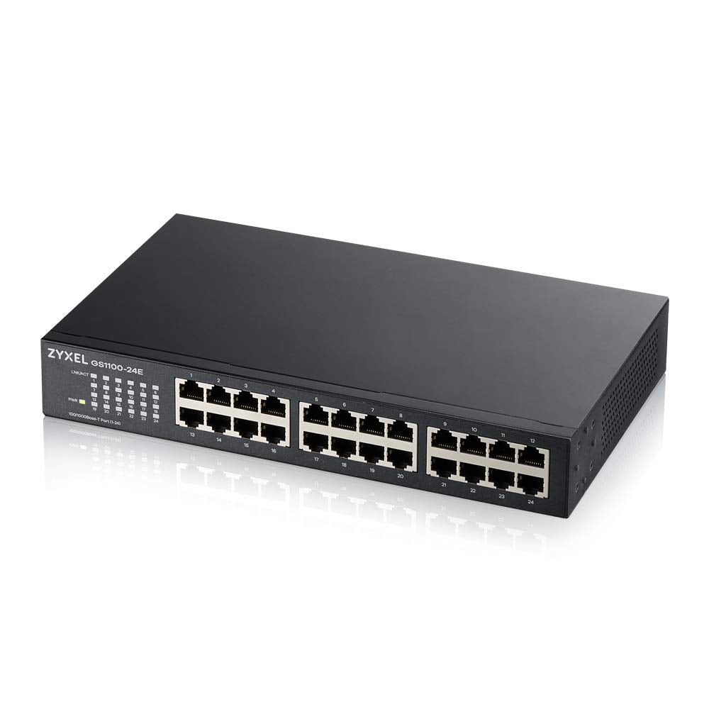Zyxel 24-Port Gigabit Ethernet Unmanaged Switch | Fanless Design
