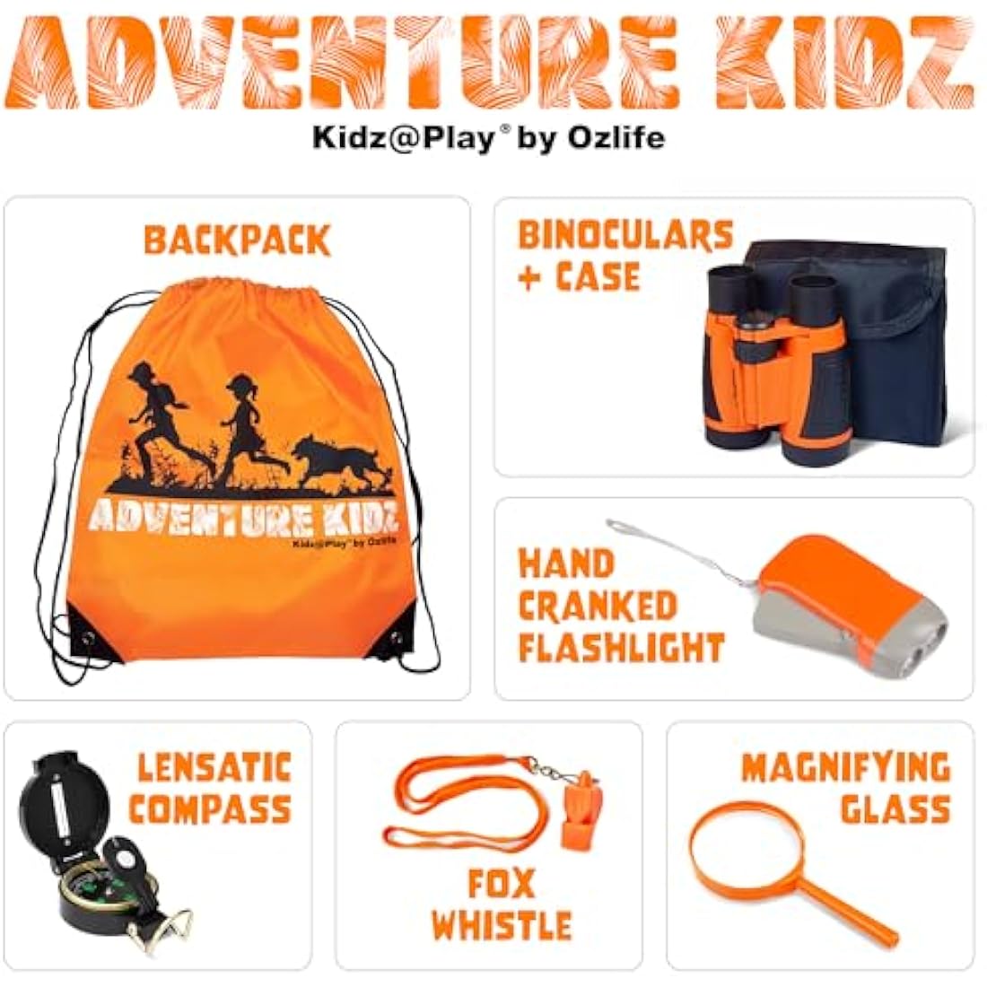 Adventure Kidz Outdoor Exploration Kit | 6-Piece STEM Nature Set