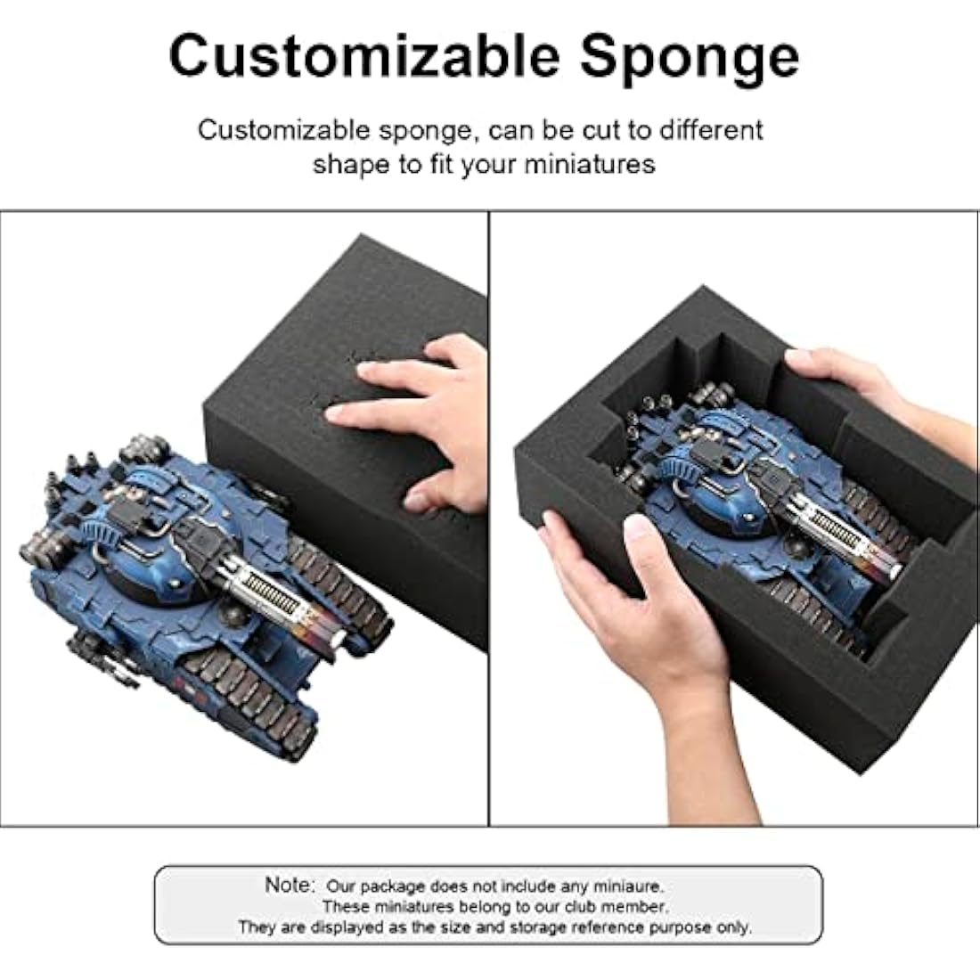 Jucoci Miniature Storage Case | Figure Carrying Bag with Customizable Foam
