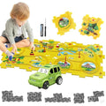 Jolof Store DIY Puzzle Racer Car Track Set | 8-Piece Educational Toy