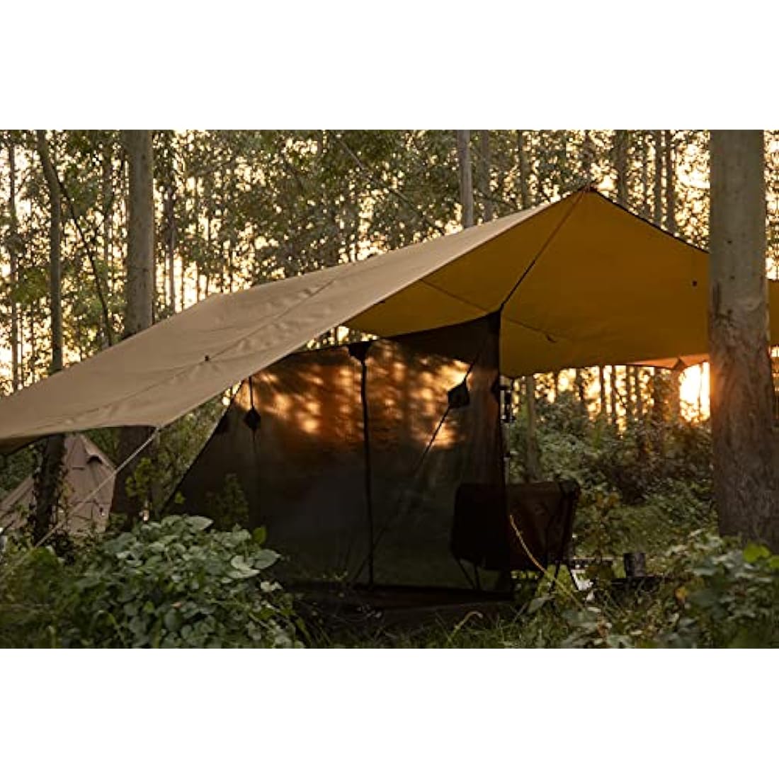 OneTigris Bulwark Camping Tarp | Waterproof SilNylon Bushcraft Shelter