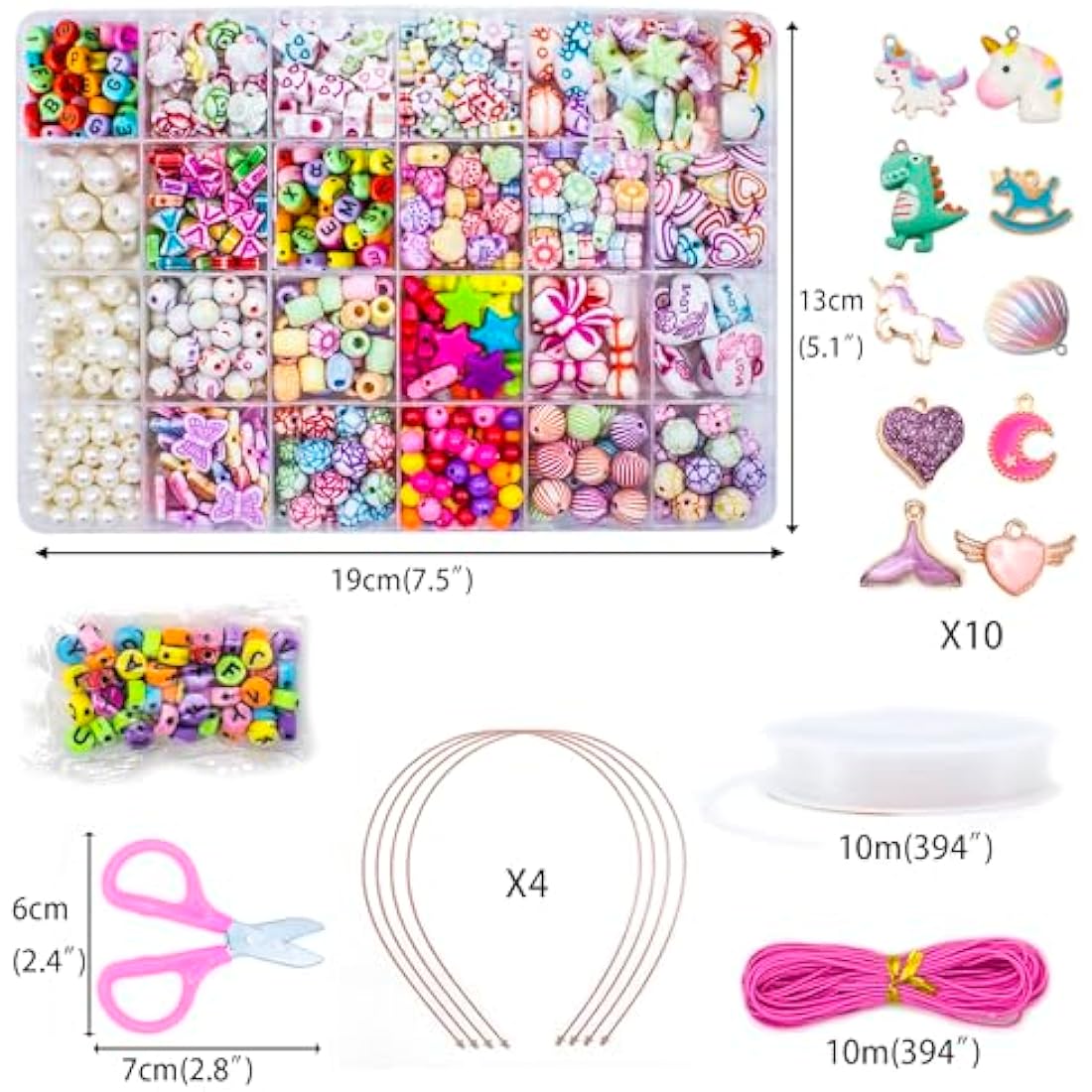 DIY Jewelry Making Kit - 24 Color Kids Friendship Bracelet Set