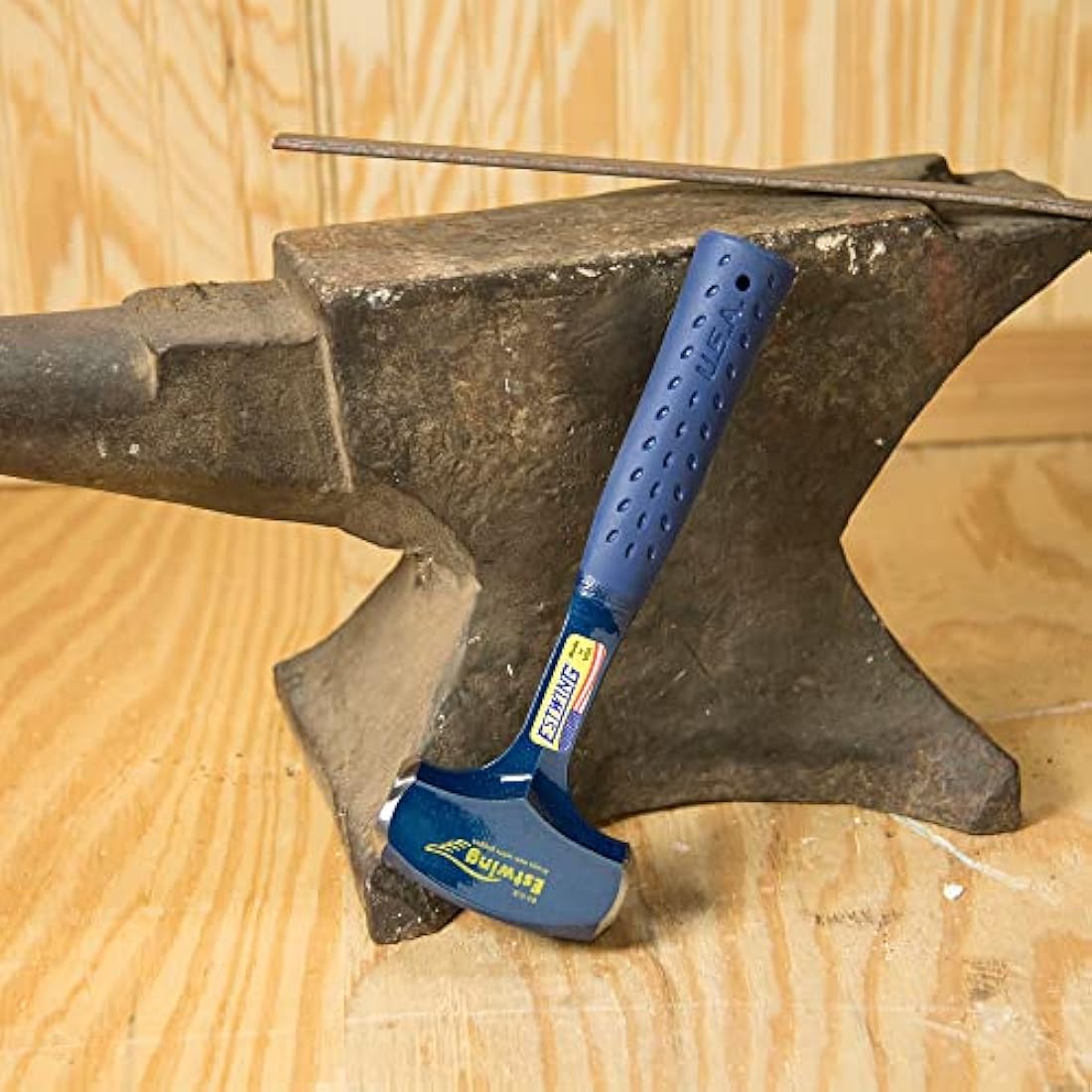 Estwing 3lb Club Hammer – Forged Steel with Blue Shock Reduction Grip