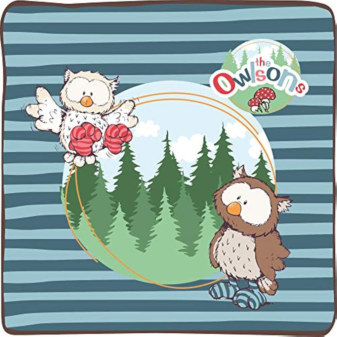 NICI Owluna Plush Toy – 35cm Cuddly Owl with Turnable Head, Beige/Pink