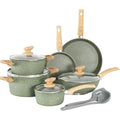 Kitchen Academy 12-Piece Nonstick Cookware Set | Induction Pots & Pans