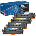 Colorfly 203X CF540X Toner Cartridge 4-Pack for HP Color LaserJet Pro