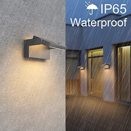 Klighten 24W LED Wall Light | IP65 Waterproof Adjustable Aluminum Lamp