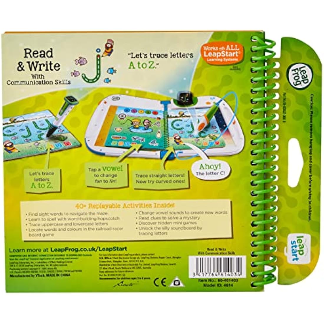 LeapStart 3D Activity Book: Preschool Reading & Writing Skills
