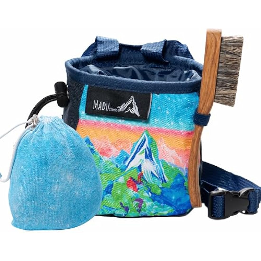 Madu Climb Rock Climbing Chalk Bag – Durable Water Colour Artwork