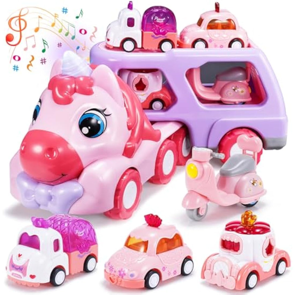 Jolof Store Unicorn 5-in-1 Toddler Toy Truck with Music and Lights